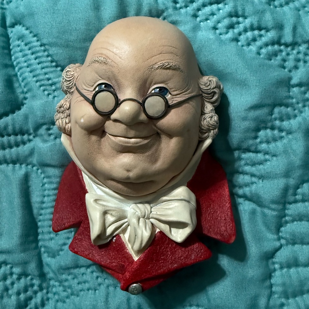 Vintage Mr Pickwick 1964 Bossons Chalkware Charles Dickens Figure England